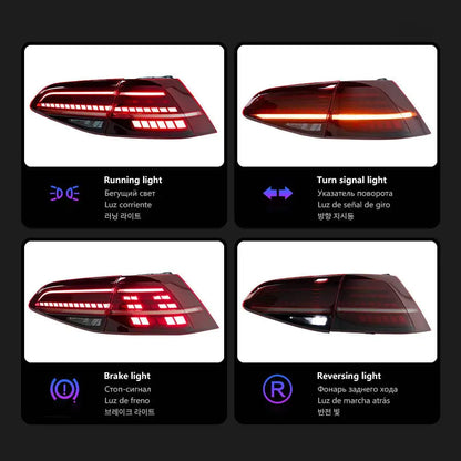 For Golf Taillights 2013-2020 Golf 7.5 Brake Dynamic Signal
