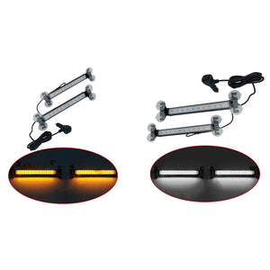 1PC 12v-24v 2x40led One Two Windshield Suction Cup Flashing