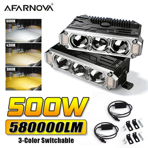 3-color Switchable Grille Drl Sequential Turn Signal Waterproof