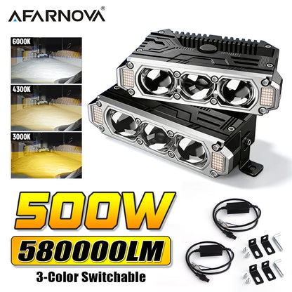 3-color Switchable Grille Drl Sequential Turn Signal Waterproof