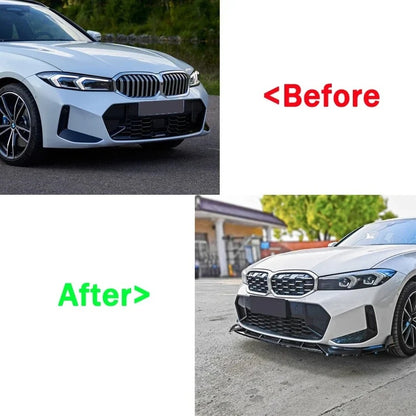 For BMW 3 Series G20 G21 2023 Front Bumper Lip Chin Air Dam
