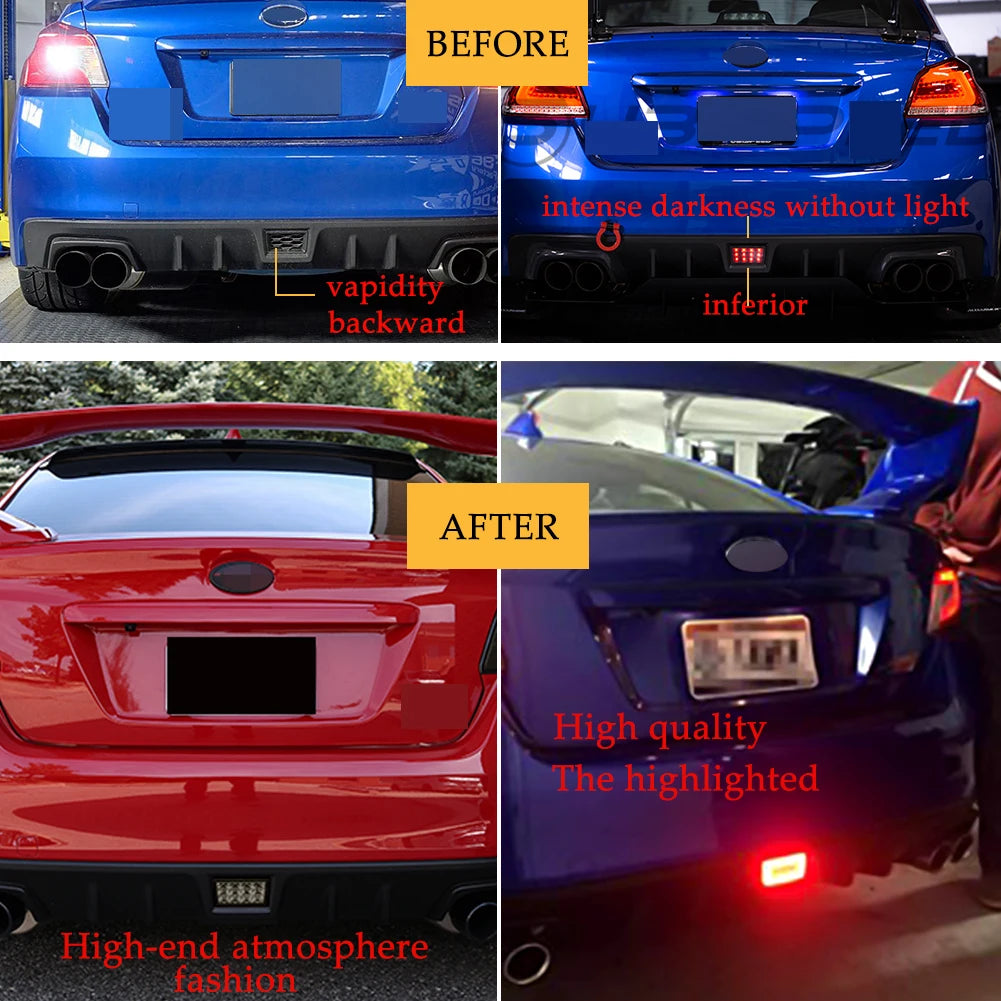 For Subaru Wrx Sti Impreza Xv 1PC Ijdm F1 Strobe Rear Fog Kit
