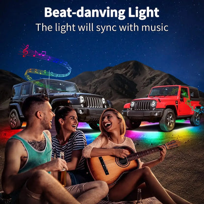 RGB Flexible Underglow Strip 12V Underbody Ambient APP Control