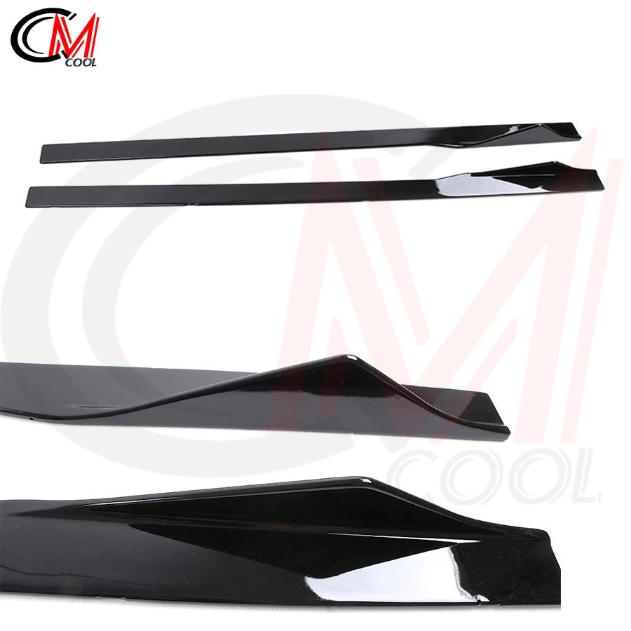 For BMW 2 Series F22 M2 F87 Side Skirts Bumpers ABS Gloss Black