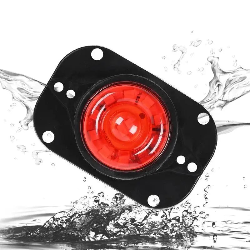 Side Marker Truck Trailer 12V 24V Waterproof Amber Red