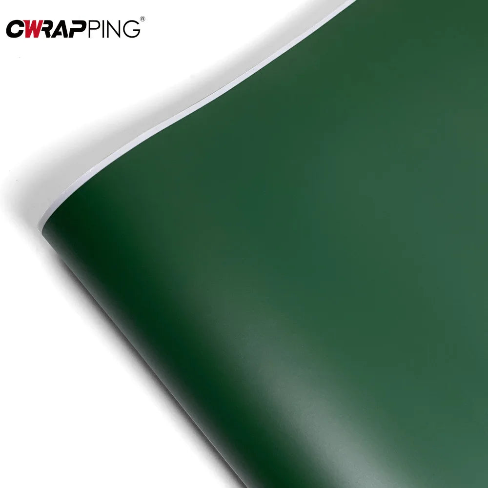 Body Matte Vinyl Film Sticker Dark Green Wrap Foil