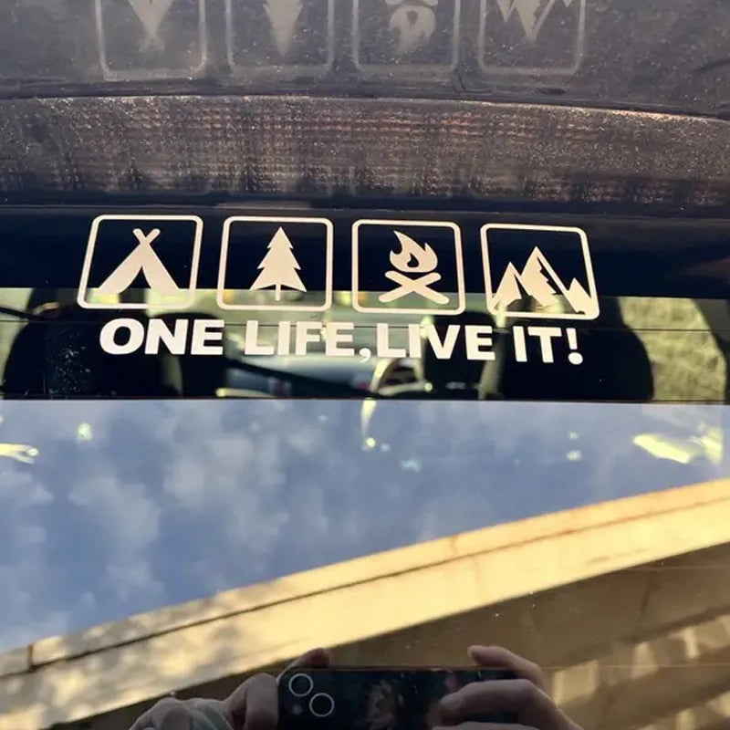 Camping Outdoor Life Related Bonfire Stickers off-road Forest