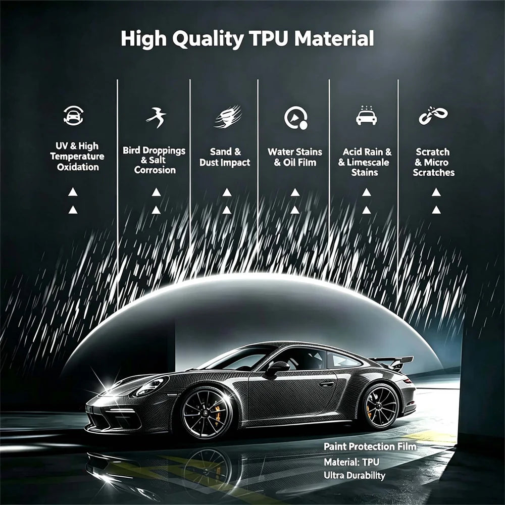 Tpu Ppf Carbon Fiber Vinyl Film Sticker Glossy Wrap
