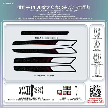 For 2014-2020 Volkswagen Golf 7 Golf Ambient 7.5 Atmosphere