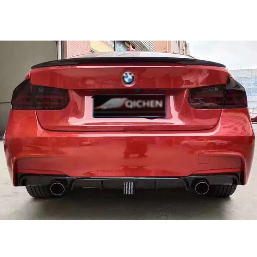 For BMW 3 Series F30 F35 320I 330I Carbon Fiber Back Lip Rear