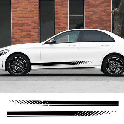 2PCS Side Stripes Stripe Skirts Graphics Vinyl Sticker Decals