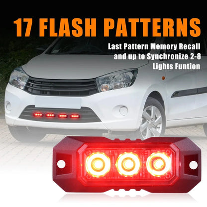 Emergency Strobe Warning Flashing Grille Trucks Cars Signal