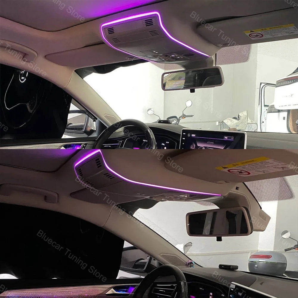 For VW Passat B8 2019-2025 LED Reading Saddle Cup Holder