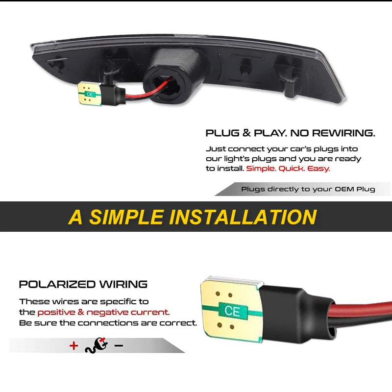 For Chevrolet Camaro Ls Lt Ss Front Rear Bumper Side Marker Turn