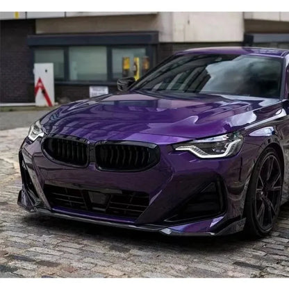 For BMW 2 Series G42 M240 Carbon Fiber Front Lip Bumper Diverter