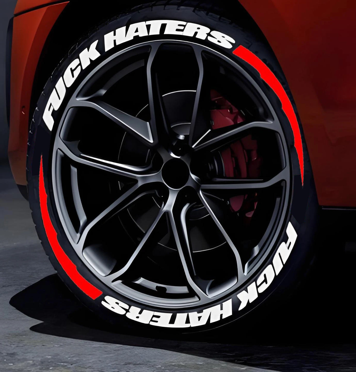 For Use On four-wheel Vehicles Or Fuckhaters Tire Stickers Wolf