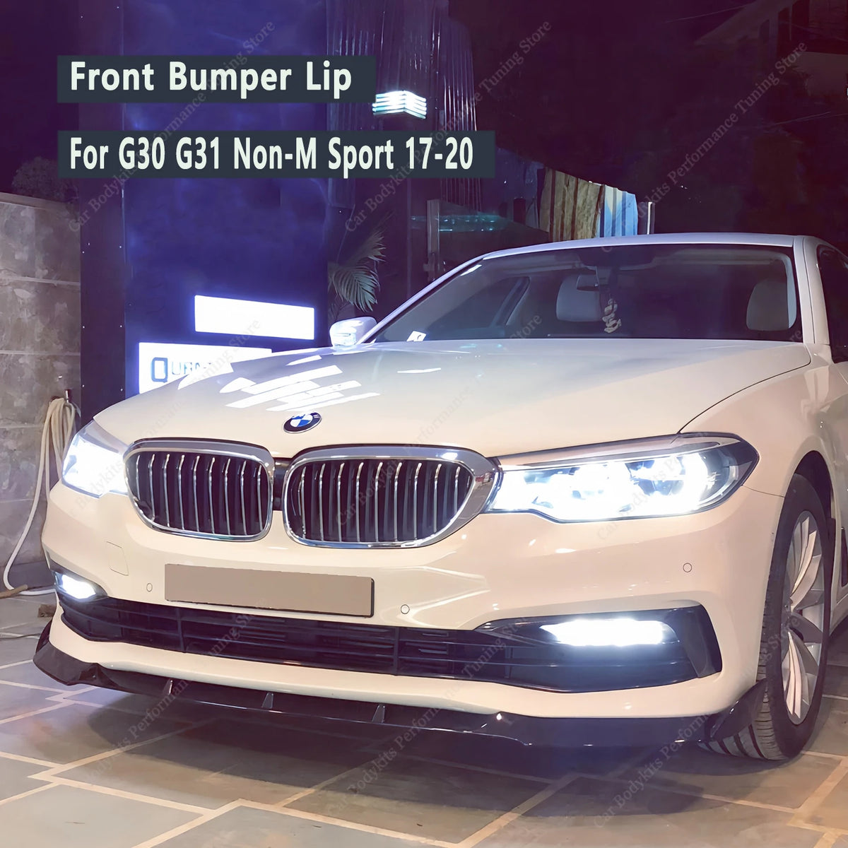 For BMW G30 G31 520D 525D Front Bumper Lip Spoiler Splitter