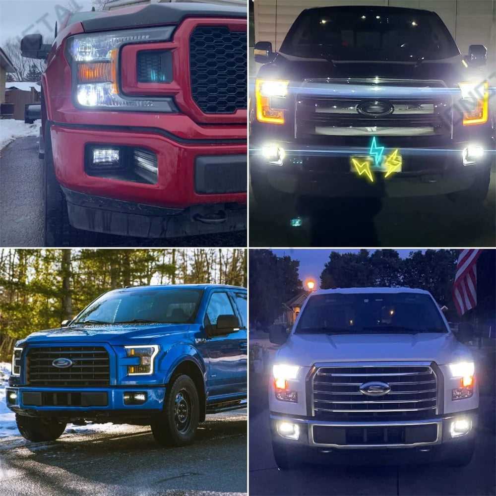 For 2015 2016 2017 2018-2020 Ford Upgrade Fog F150 f-150 Inch