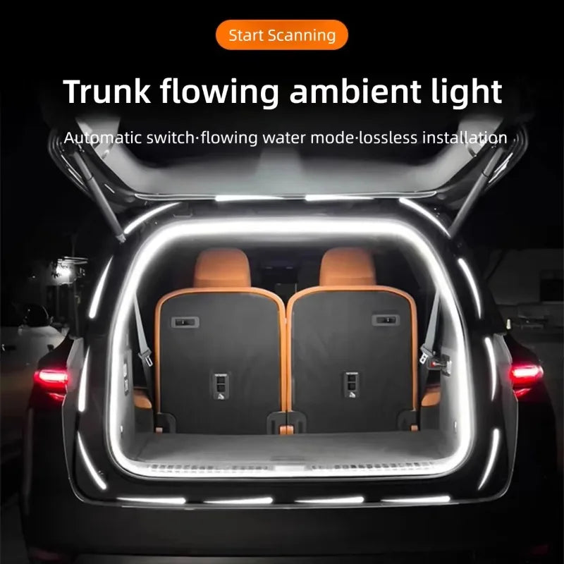 Pin Type Rear Trunk Lighting Ambient Strip Interior Atmosphere