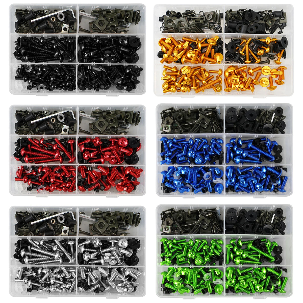 For Yamaha MT03 MT07 MT09 Yzf 253PCS Fairing Bolt Kit Fastener