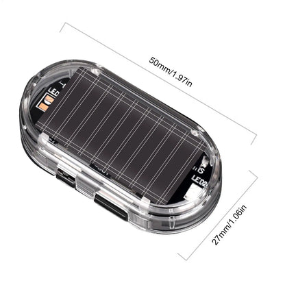 For Sedan Alarm Flash Solar Charging anti-theft Flashing Truck