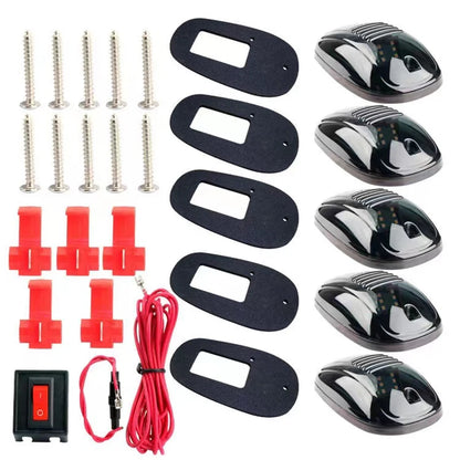 5PCS Amber White Cab Roof Marker Running Truck SUV