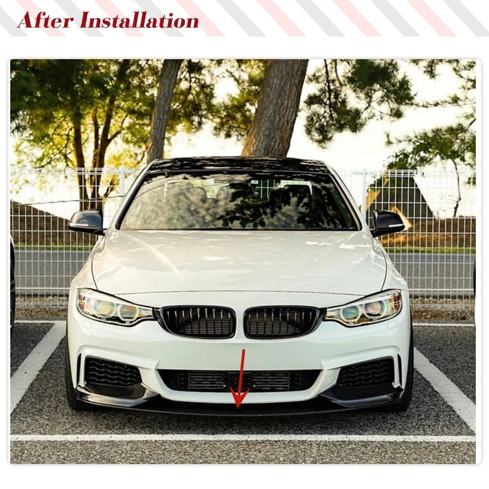 For BMW 4 Series F32 F33 Front Bumper Lip F36 M Sport 2014-2019