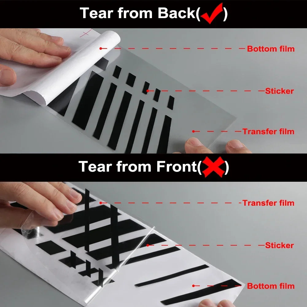 For Audi A4 B8 8K B9 Side Door Stickers Vinyl Decal Trims