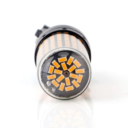 2X Amber T25 3157 Canbus 3014 144SMD Error Brake