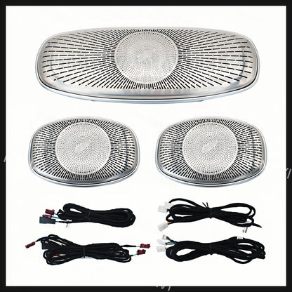3-piece Overhead Speaker Grille Trim Set Ambient Lighting