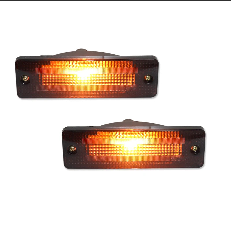 For Ford Festiva Mazda 323 626 2PCS Front Bumper Amber Lens Turn