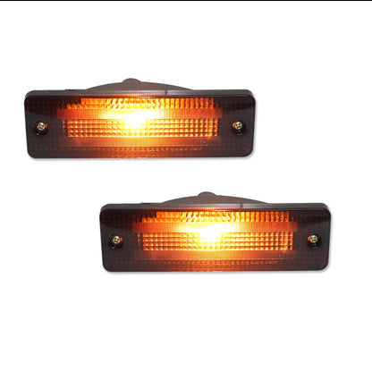 For Ford Festiva Mazda 323 626 2PCS Front Bumper Amber Lens Turn