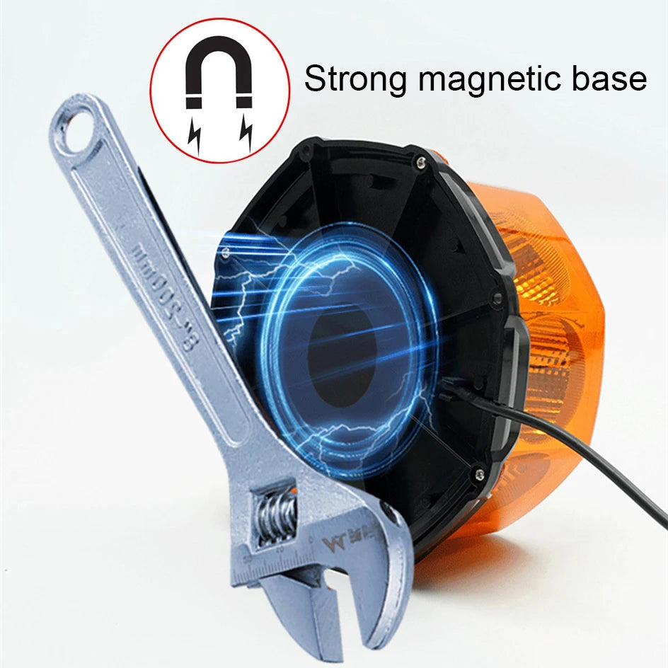 Yellow Cob Warning Truck Roof Emergency Strobe Flashing Beacon