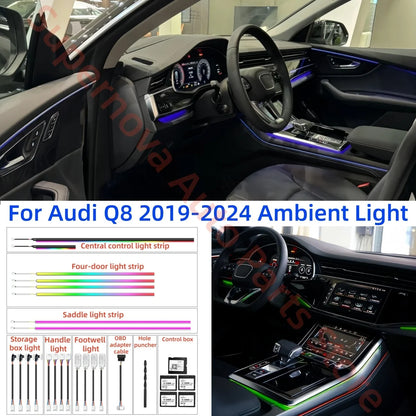 For Audi Q8 2019-2024 LED Ambient Interior Lighting Upgrade