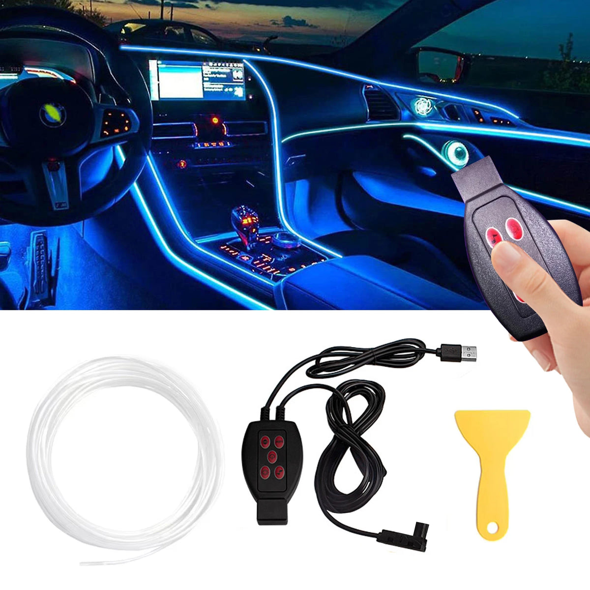 Foot Ambient USB Neon Mood Lighting Backlight Music Control
