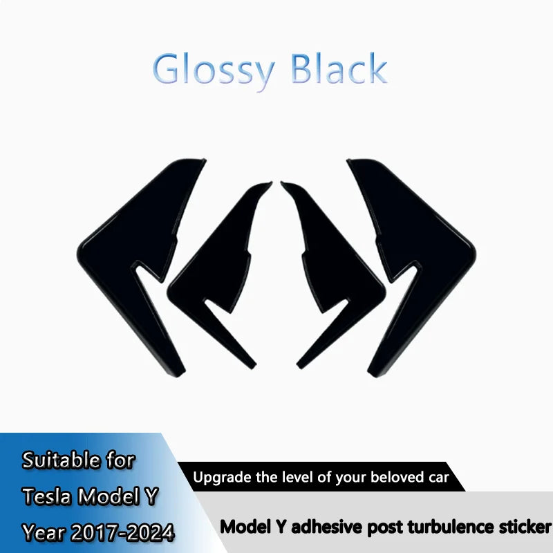 For Tesla Model Y 2017-2024 Exterior 1SET Black Rear Lip Spoiler