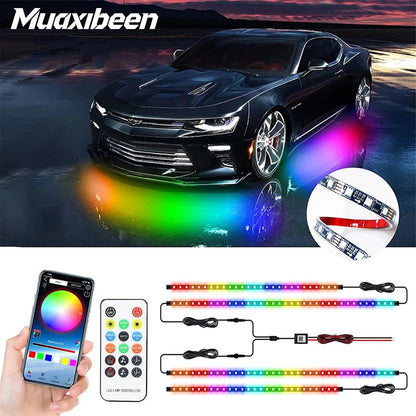 Colorful Underglow Strip 12V Flexible Underbody Ambient APP