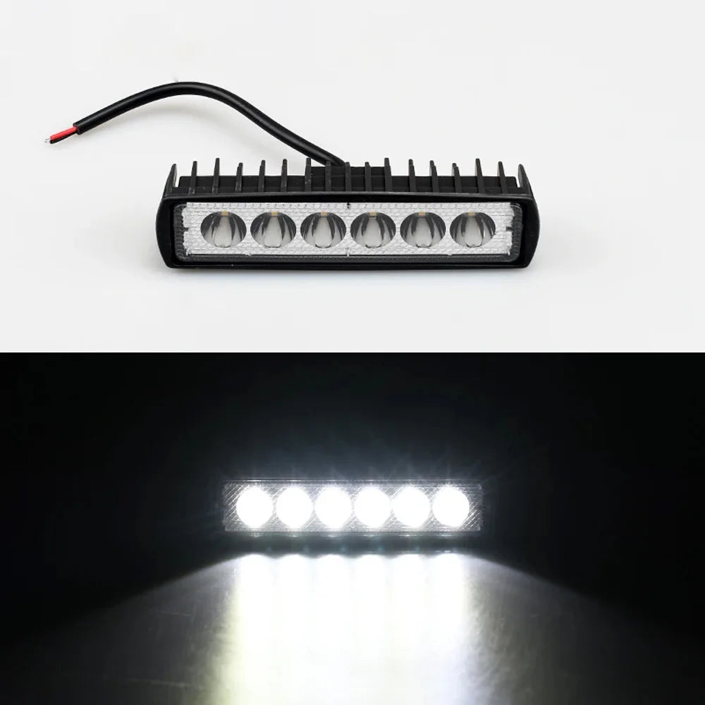 18W Work Bright Spotlight Offroad Automobile Truck Driving Fog