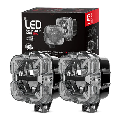 2PCS Work Lampshade Truck Jeep Off Road SUV Utv