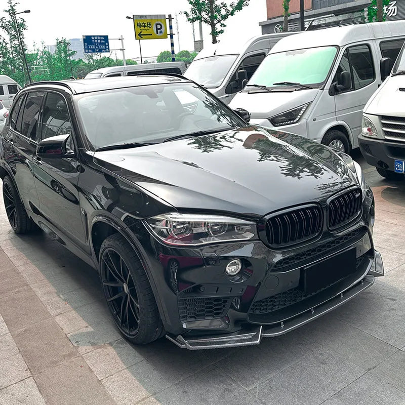 For BMW X5M F85 X6M F86 2015-2018 3PCS Set Front Bumper Lip Chin