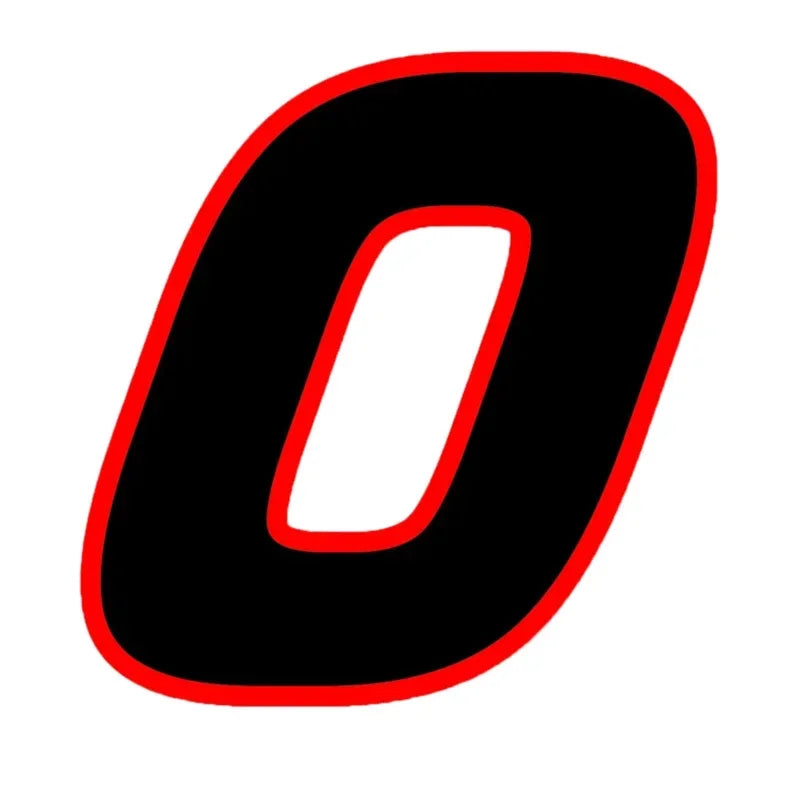 Various Sizes Removable Decal Racing Number Sticker Waterproof