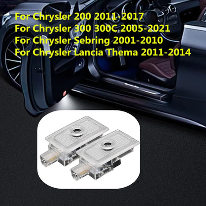 For Chrysler 200 300 300C Sebring 2PCS Door Warning Courtesy