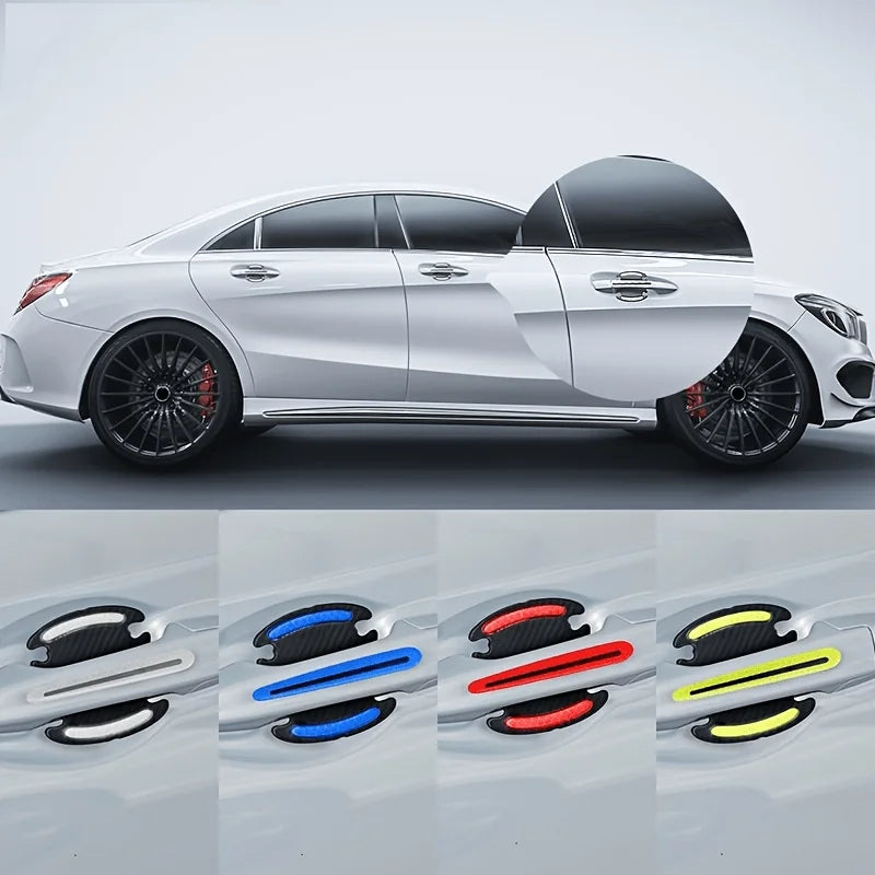 8pcs3d Carreflective Sticker Tape Reflector Fender Warning