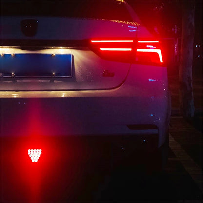 Brake Tail Triangle Red Reversing Stop Flash Warning Fog