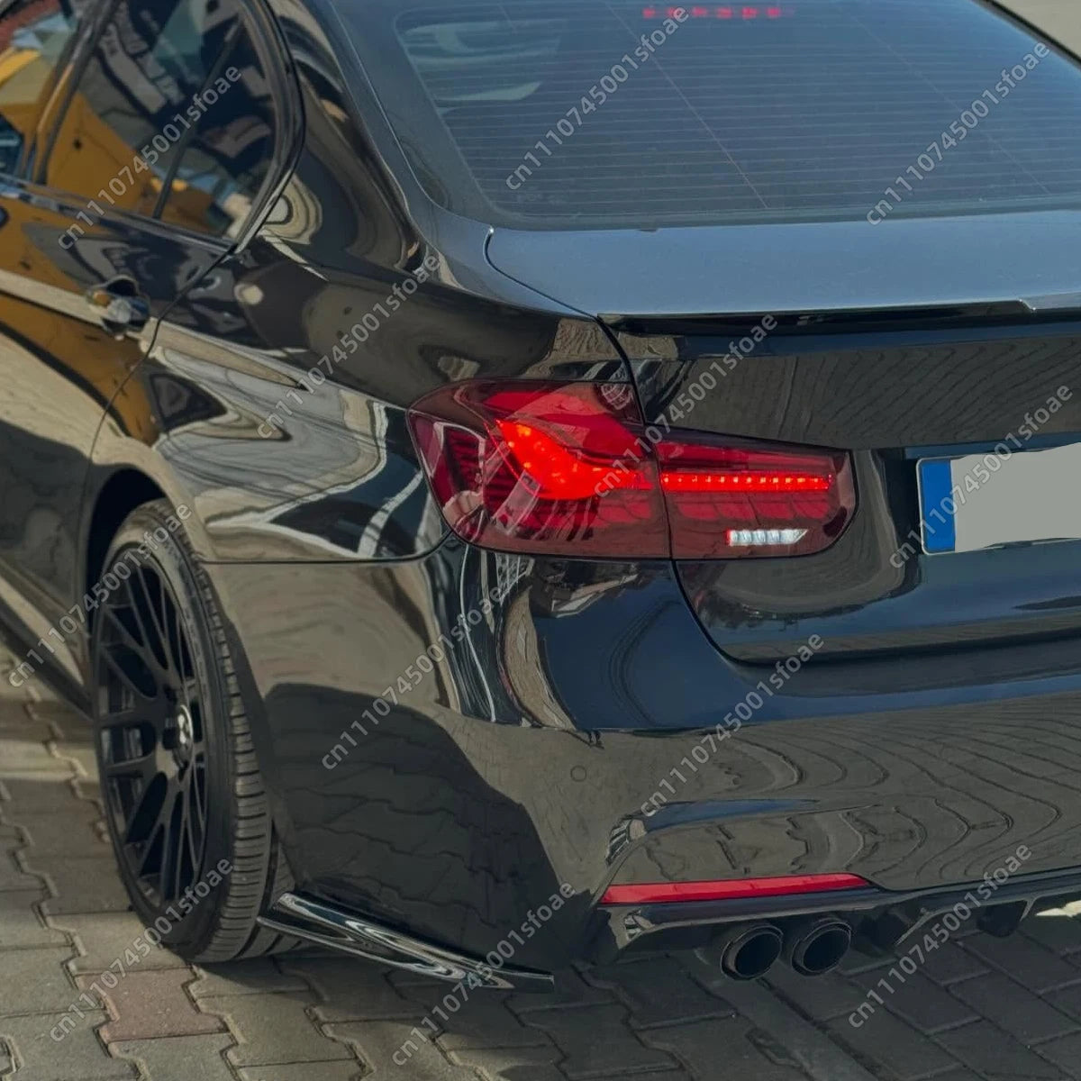 For BMW F30 M Pack 2012-2019 2PCS Rear Side Bumper Spoiler