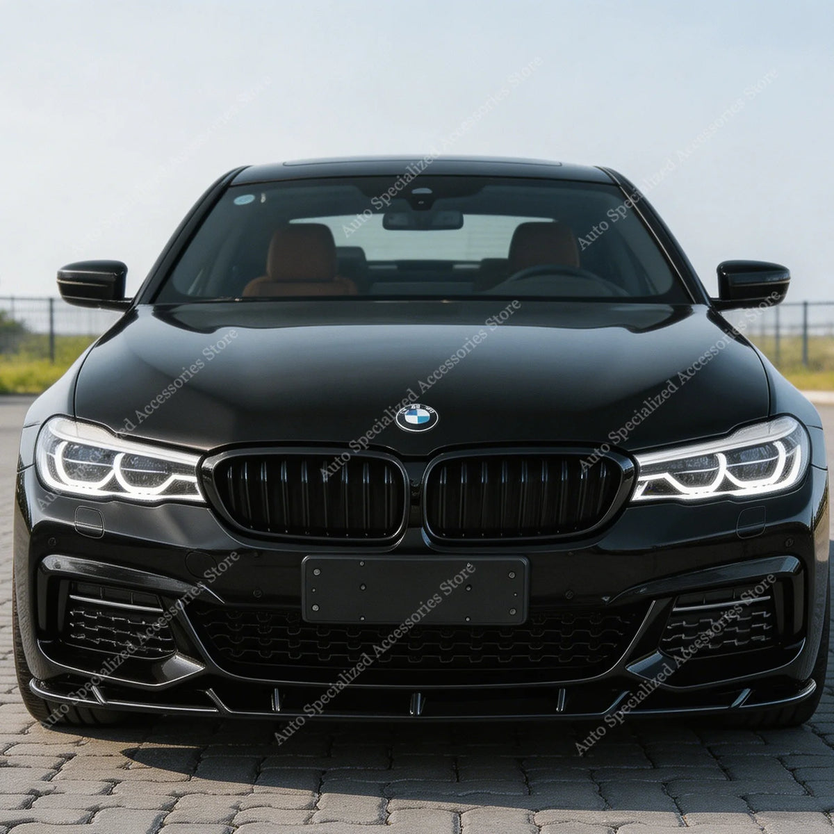 For BMW G11 G12 Pre-Lci M Sport Gloss Black ABS Front Bumper