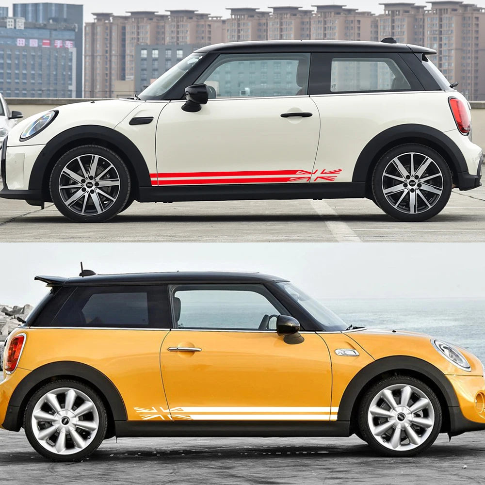 For MINI Cooper S Jcw R55 Door Side Sticker R56 F55 F56 F60 R60
