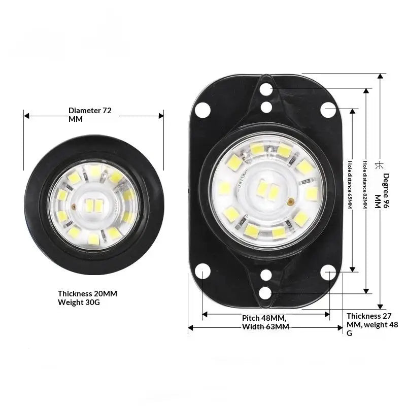 Side Marker 12V 24V Truck Caravan Trailer Clearance Waterproof