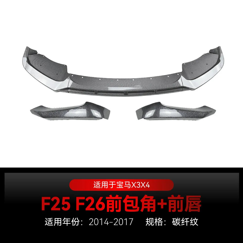 For BMW X3 F25 X4 F26 Lci M Sport 2014-2017 Front Lip Chin