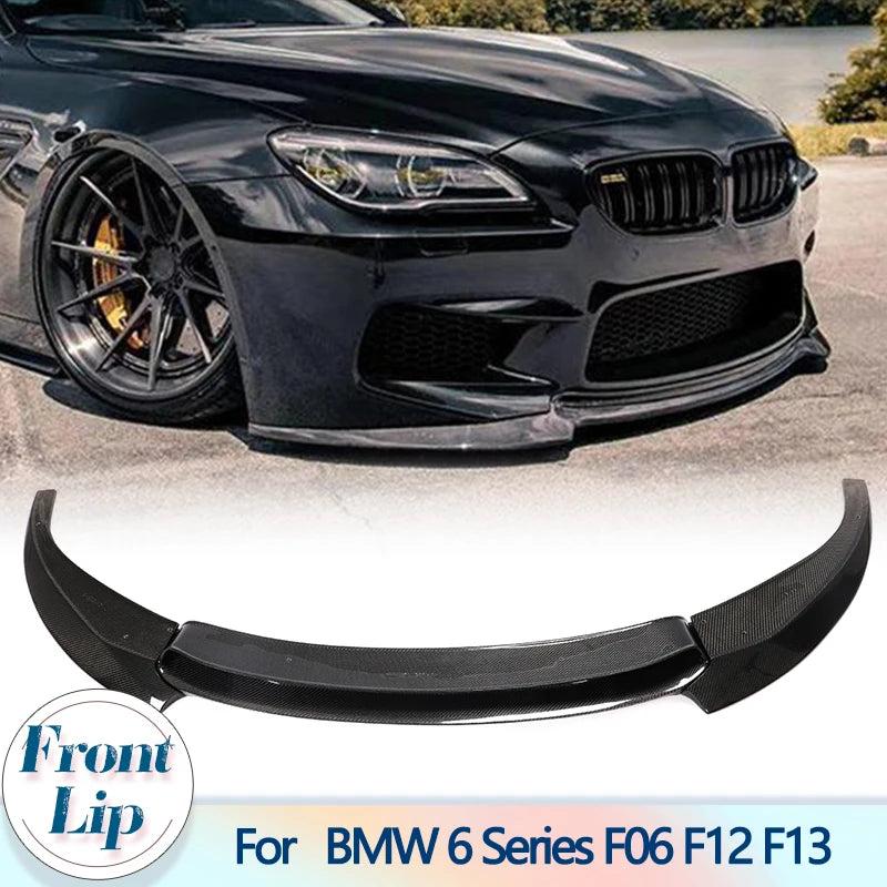 For BMW F06 F12 F13 M6 3PCS Front Bumper Lip Spoiler Base